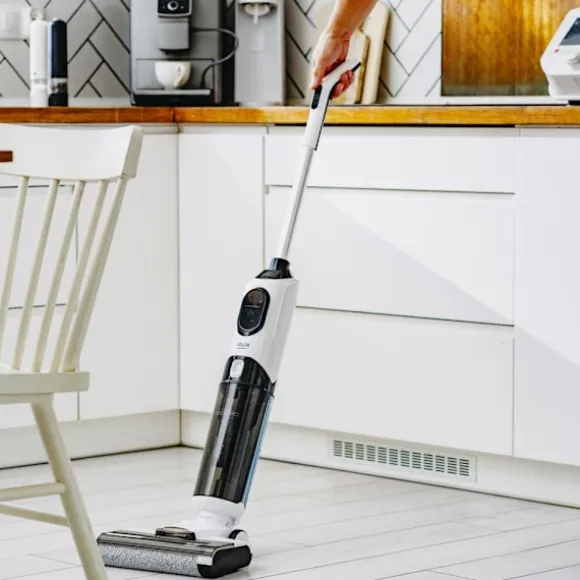 2-i-1 skaftdammsugare med våtrengöring och HEPA-filter – 120 W,