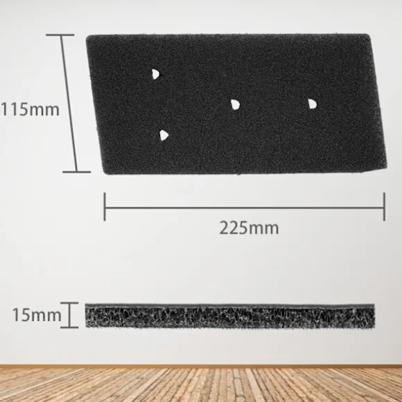 INF Filter för torktumlare 4-pack Whirlpool 481010716911 Svart