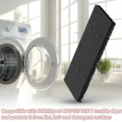 INF Filter för torktumlare 4-pack Whirlpool 481010716911 Svart