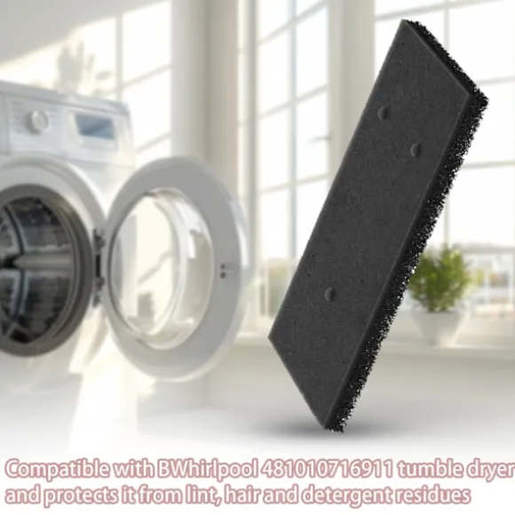 INF Filter för torktumlare 4-pack Whirlpool 481010716911 Svart