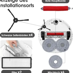 INF Roborock Qrevo S/Qrevo Pro/Qrevo MaxV Robotdammsugartillbehör