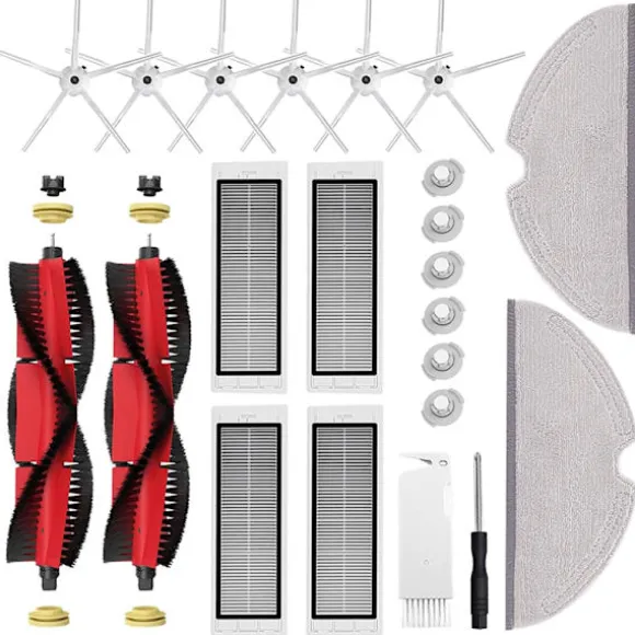 INF Tillbehör Xiaomi Roborock S5 Max/S50/S51/S55/S5/S60/S65/S6/S6 Pure/S6 MAXV 22 delar