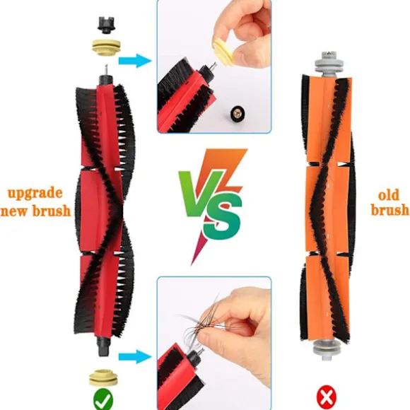 INF Tillbehör Xiaomi Roborock S5 Max/S50/S51/S55/S5/S60/S65/S6/S6 Pure/S6 MAXV 8 delar