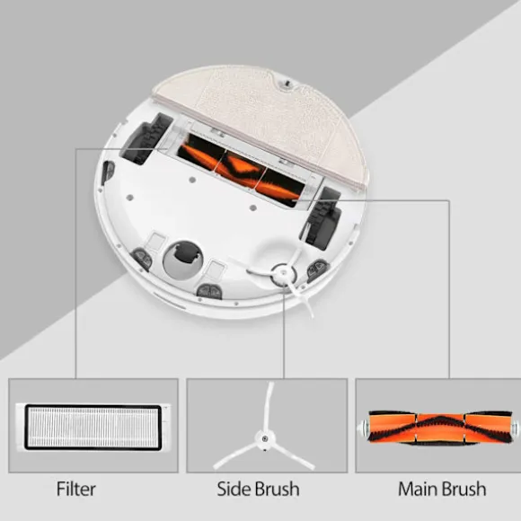 INF Tillbehörssats för Xiaomi Roborock E4, S5, S5 Max, S50, S51, S55 11 delar