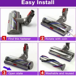 INF Uppgraderad Motorhead Rengöringshuvud för Dyson V10 Dammsugare