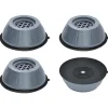 INF Vibrationsdämpande fötter till tvättmaskin/torktumlare Grå 4-pack