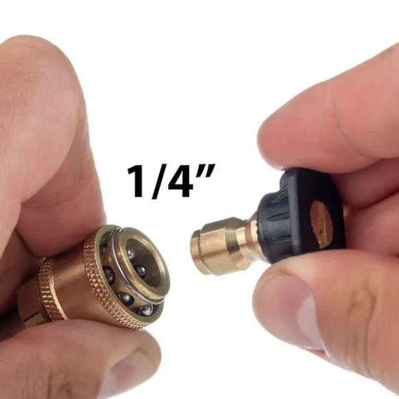 JetLink SteelConnect Adapter för Nilfisk – Snabbkoppling 1/4" | Rostfritt Stal & Mässing | Kompatibel med Nilfisk C110, C120