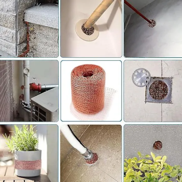 Kopparnät för gnagare - 100 % stickat kopparnät för skadedjursbekämpning (6 meter)