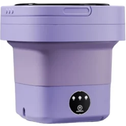 6,5L Liten Tvättmaskin Stor Kapacitet Bärbar Tvättmaskin För Underkläder Strumpor Tvätta Purple