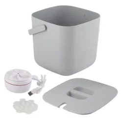 3,8L Mini-tvättmaskin med brusreducering, hygienisk, bärbar USB-tvättmaskin för strumpor och underkläder