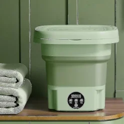 8l Vikbar Tvätmaskin Bärbar Strumpa Och Underkläder Infällbar Hushålls Tvätmaskin 3 Modeller Med Snurr TorkningBY Purple Purple UK