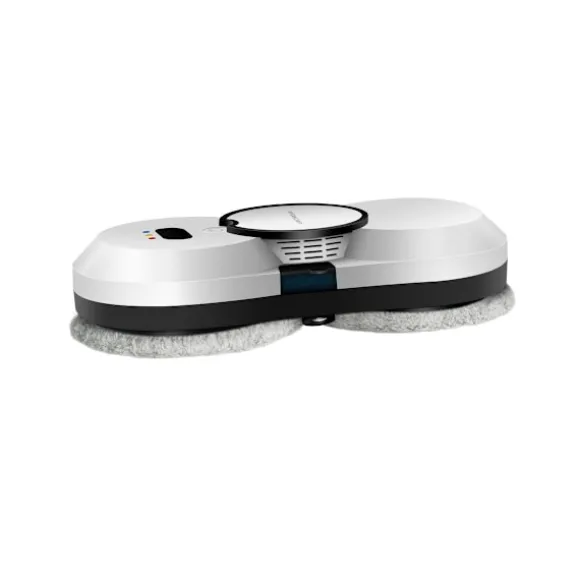 Liectroux HCR-10 Vit Fönsterputsrobot, Ultraljudsspray, AI Routing, UPS-skydd vit