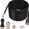 15m Rörrensare för Kärcher Högtryckstvätt Bredare Professionell rörkompatibel K2-K7/HD/HDS 180bar 60c °