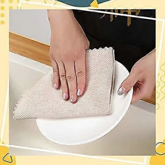 Magisk Duk, 10-pack Multifunktionell Mikrofiber Rengöringsduk Flerfärgad 30x40CM (LGL)