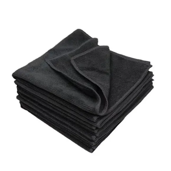 Mikrofiberduk, 8-pack, Multifunktionella Återanvändbara Rengöringsdukar, Luddfritt Streckfritt Tvättbart Dammtork för Hus, Fönster 40 x 40 cm Svart Black 40cm*40cm | Fyndiq