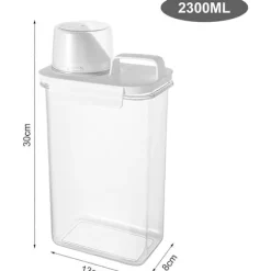 2300ML Förvaring för tvättmedel, Tvättmedelsbehållare Dosering Tvättmedel Flytande tvättmedel