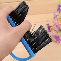 Multifunktionell Mini Sopskyffel och Borstset, små Rengöringsverktyg, kvast, portabel Sopskyffel, blå
