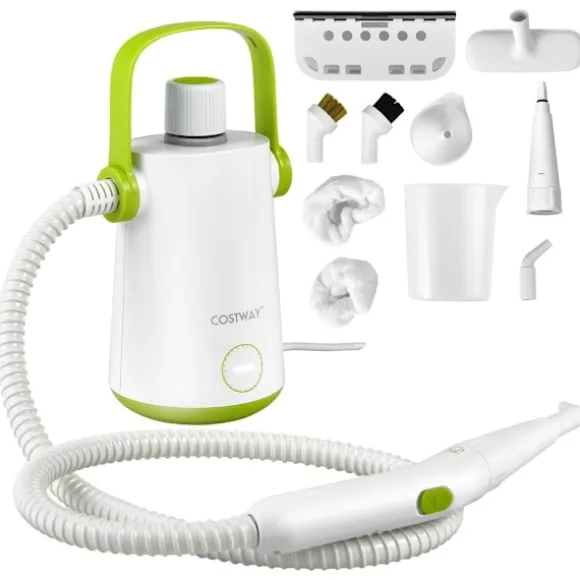 Multifunktionell ångtvätt bärbar handhållen ångrengöringsmaskin med 1000 W power green