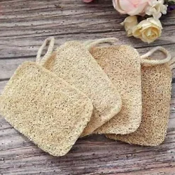 Naturlig Loofah Svamp Diskborste 6-pack Set för Köksrengöring Miljövänlig