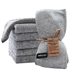 NeoLavish - Mikrofiberduk - 6-pack - Mikrofiberdukar för bilar - Mikrofiberduk - Kökshandduk - Universal M