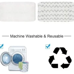 Ångmoppdynor för Bissell PowerFresh Vac & Steam 2747A, 1132154316321652 Symphony Dammsugare och Ångmopp-serien, 6-pack