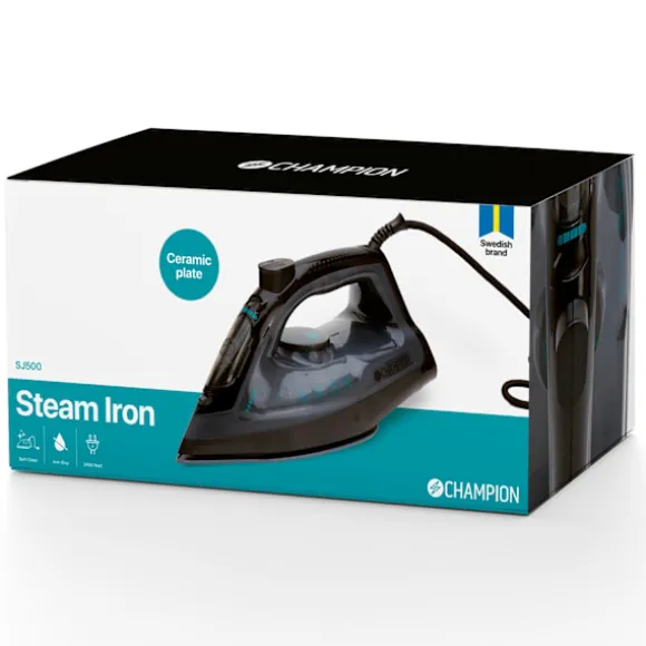 Ångstrykjärn Ceramic 2400W SJ500 Svart