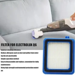 2-pack dammsugarfilter ersättningsdelar för Electrolux Q6 Q7 Q8 Wq61 Wq71 Wq81