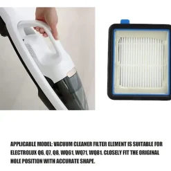 2-pack dammsugarfilter ersättningsdelar för Electrolux Q6 Q7 Q8 Wq61 Wq71 Wq81