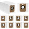 10-pack dammsugarpåsar för D10 Plus / D10s Plus / Z10 Pro / L10 Plus dammsugare, RLS3D dammuppsamlare