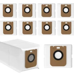 10-pack dammsugarpåsar för D10 Plus / D10s Plus / Z10 Pro / L10 Plus dammsugare, RLS3D dammuppsamlare