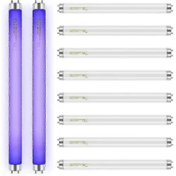 10-pack Ersättningslampor för Insektsdödare 10W för 20W Insektsdödare inomhus, BL T8 F10W 13-tums Lampa