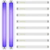 10-pack Ersättningslampor för Insektsdödare 10W Kompatibla med 20W Inomhus Insektsdödare, BL T8 F10W 13-tums Lampa Myggdödare Rör UV