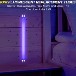 10-pack Ersättningslampor för Insektsdödare 10W för 20W Inomhus Insektsdödare, BL T8 F10W 33cm Lampa T (FMY) As Shown