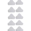 10-pack Ersättningsmopp Mikrofiberduk För H2o Mopp X5 Triangulär Drag-XinHan