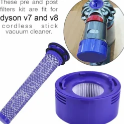 3-pack förfilter och efterfilter för Dyson V8 och V7