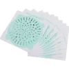 10-pack Grön Självhäftande Engångs Avloppsfilter Golvbrunns Skyddsfilm