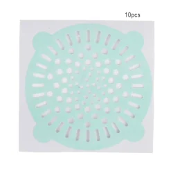 10-pack Grön Självhäftande Engångs Avloppsfilter Golvbrunns Skyddsfilm