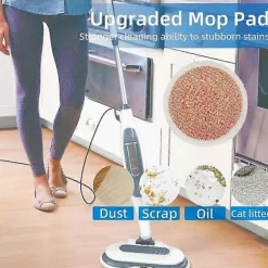12-pack Kraftiga Skrubb Ångmoppdynor för Shark S7000AMZ / S7001 / S7201 Ångmopp, Ånga och Skrubba Allt [DB] Orange