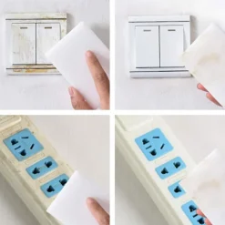 100-pack Magisk Svamp Radergummi Extra Tjocka Stora och Långvariga Melaminsvampar i Bulk - Multi Surface Power Scrubber Skumrengöringsdynor