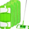 4-pack Mikrofibermopp (Grön) Kompatibel med Swiffer Sweeper