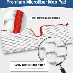 3-pack Mikrofibermoppdynor, dubbelsidig rengöring, våt eller torr användning, kompatibla med Vileda ProMist MAX Spray Mop Replacement