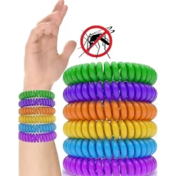 12-pack Myggavvisande Armband, Naturligt Insektsmedel Vattentätt Skadedjursbekämpningsband För Barn Vuxna Utomhus Camping Fiske Resor