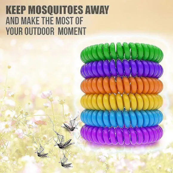 12-pack Myggavvisande Armband, Naturligt Insektsmedel Vattentätt Skadedjursbekämpningsband För Barn Vuxna Utomhus Camping Fiske Resor