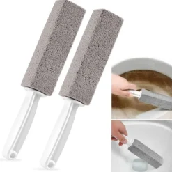 2-pack pimpsten toalettborste, hårt vatten fläckborttagare [JUN]