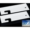 2-pack silikon duschskrapa fönsterrengöringsskrapa vit med silikon torkarblad för spegel badrum kök matbord bil 7 x 21 cm