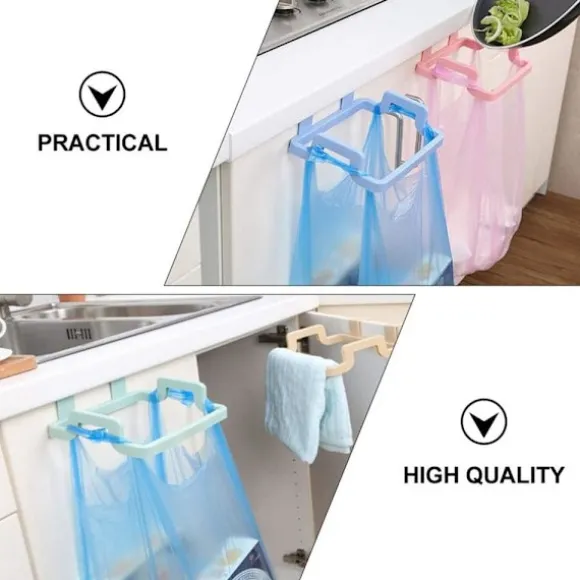 4-pack Skåpsdörrsopåshållare, Hängande Köksopåse