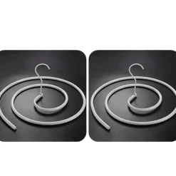 2-pack spiralformade galgar för filtar, soltorkade täcken, lakan, madrass (rund)