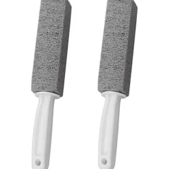 2-pack Toalettstädare med Handtag, Pumicestick, Avlägsnar Kalkavlagringar, för Kök/Badrum/Pool/Hushållsrengöring