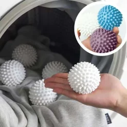 2-Pack Torkbollar Torktumlare Återanvändbar Tvättmaskinboll multifärg one size