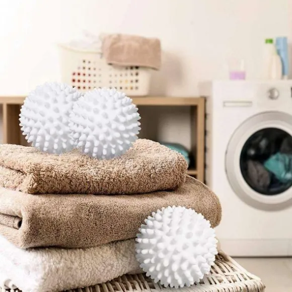 2-Pack Torkbollar Torktumlare Återanvändbar Tvättmaskinboll multifärg one size